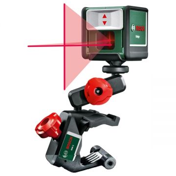 Bosch Quigo III + MM 2 - Nivela laser cu linii 7 m +/-0.8 mm/m 2 linii laser fascicul rosu accesorii