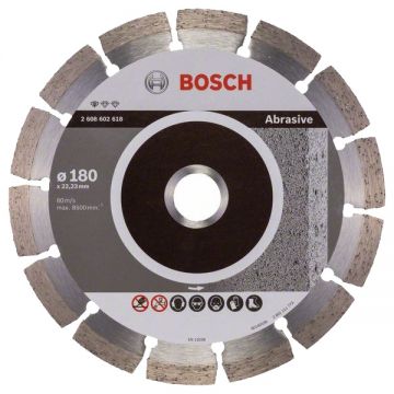 Bosch Standard for Abrasive - Disc diamantat de taiere segmentat 180x22.2x2 mm taiere uscata