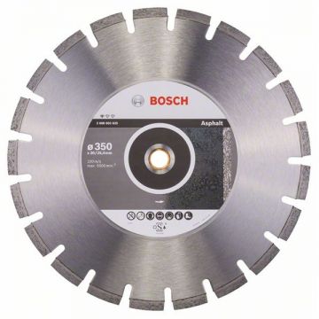 Bosch Standard for Asphalt - Disc diamantat de taiere segmentat 350x25.4/20x3.2 mm taiere umeda si uscata