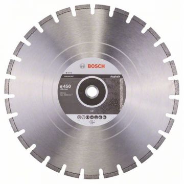 Bosch Standard for Asphalt - Disc diamantat de taiere segmentat 450x25.4x3.2 mm taiere umeda si uscata