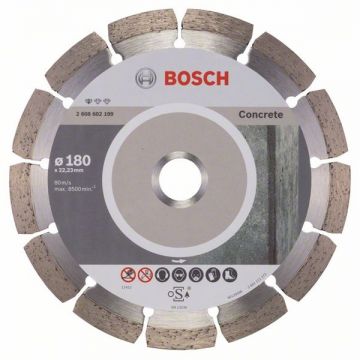 Bosch Standard for Concrete - Disc diamantat de taiere segmentat 180x22.2x2 mm taiere uscata