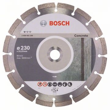 Bosch Standard for Concrete - Disc diamantat de taiere segmentat 230x22.2x2.3 mm taiere uscata