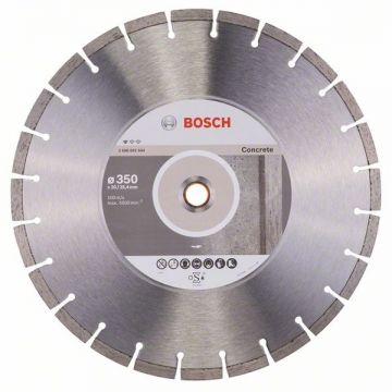 Bosch Standard for Concrete - Disc diamantat de taiere segmentat 350x25.4/20x2.8 mm taiere umeda si uscata