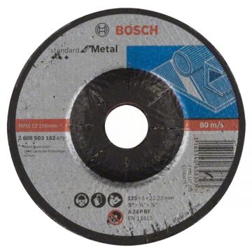 Bosch Standard for Metal - Disc polizare metal 125x22.2x6 mm