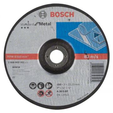 Bosch Standard for Metal - Disc taiere metal 180x22.2x3 mm 1 buc