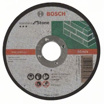 Bosch Standard for Stone - Disc taiere piatra 115x22.2x3 mm 1 buc