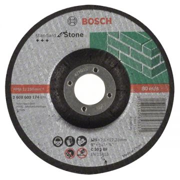 Bosch Standard for Stone - Disc taiere piatra 125x22.2x2.5 mm 1 buc