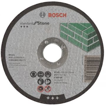 Bosch Standard for Stone - Disc taiere piatra 125x22.2x3 mm 1 buc