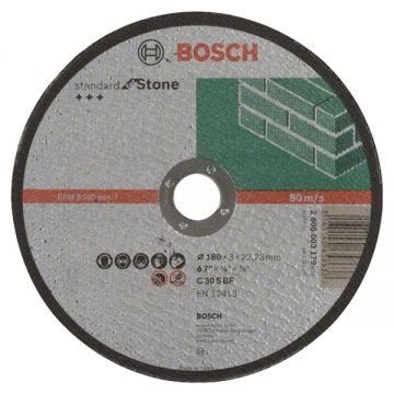 Bosch Standard for Stone - Disc taiere piatra 180x22.2x3 mm 1 buc