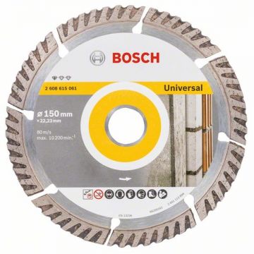 Bosch Standard for Universal - Disc diamantat de taiere segmentat 150x22.2x2.4 mm taiere uscata