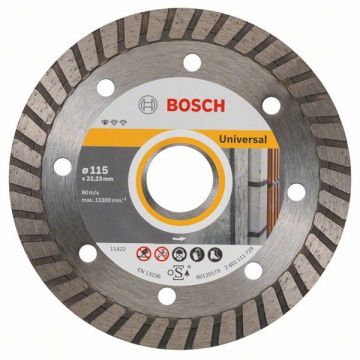 Bosch  Standard for Universal Turbo - Disc diamantat de taiere continuu 115x22.2x2 mm taiere uscata