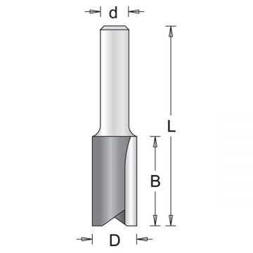 HiKOKI 754006 - Freza pentru caneluri 8x25x57 mm tija 6 mm lemn