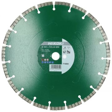 HiKOKI 773003 - Disc diamantat de taiere segmentat 350x25.4x- mm taiere uscata