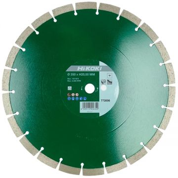 HiKOKI 773007 - Disc diamantat de taiere segmentat 350x25.4x- mm taiere uscata