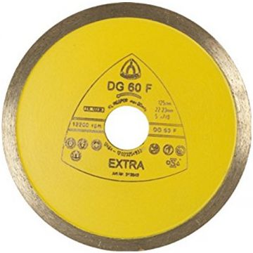 Klingspor DG 60 F - Disc diamantat de taiere continuu 180x22.2x2 mm taiere uscata