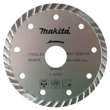 Makita A-84056 - Disc diamantat de taiere continuu 115x22.2x2 mm taiere umeda si uscata