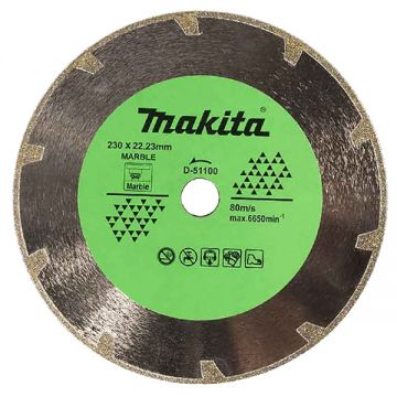 Makita D-51100 - Disc diamantat de taiere continuu 230x22.2x- mm taiere umeda si uscata