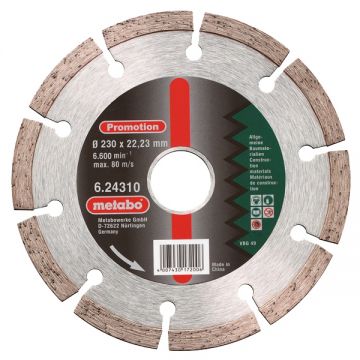 Metabo 624310000 - Disc diamantat de taiere segmentat 230x22.2x- mm taiere uscata