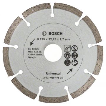 Bosch  2607019475 - Disc diamantat de taiere segmentat 125x22.2x1.7 mm taiere uscata