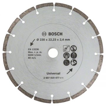 Bosch 2607019477 - Disc diamantat de taiere segmentat 230x22.2x2.4 mm taiere uscata