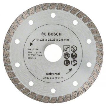 Bosch 2607019481 - Disc diamantat de taiere continuu 125x22.2x2 mm taiere uscata