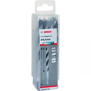 Bosch 2608577252 - Set burghie metal HSS-PointTeq 8.4 mm tija cilindrica 10 bucati