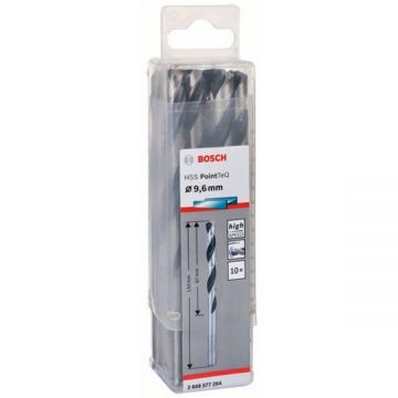 Bosch 2608577264 - Set burghie metal HSS-PointTeq 9.6 mm tija cilindrica 10 bucati