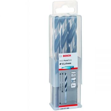 Bosch 2608577282 - Set burghie metal HSS-PointTeq 11.4 mm tija cilindrica 5 bucati