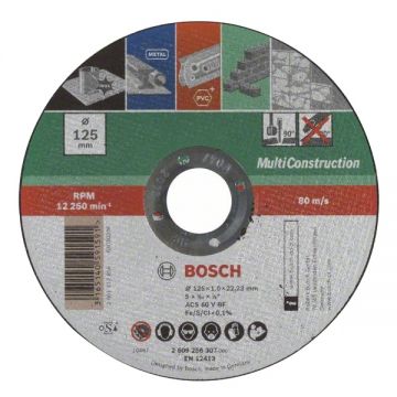 Bosch 2609256307 - Disc taiere multimaterial 125x22.2x1 mm 1 buc