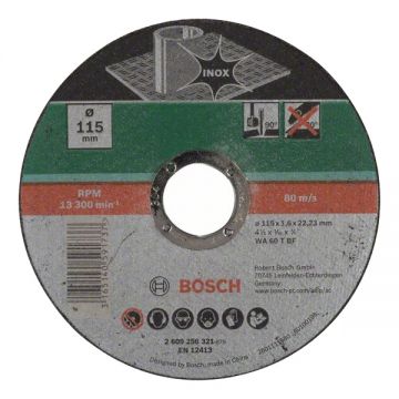 Bosch 2609256321 - Disc taiere inox 115x22.2x1.6 mm 1 buc