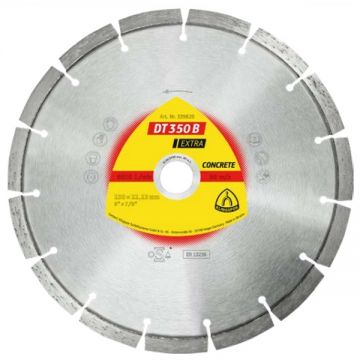 Klingspor DT 350 B EXTRA - Disc diamantat de taiere segmentat 125x22.2x2.4 mm taiere umeda si uscata