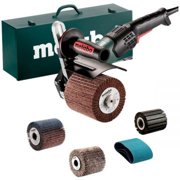 Metabo SE 17-200 RT SET - Masina de slefuit inox 1700 W turatie reglabila turatie constanta pornire lina protectie repornire protectie suprasarcina valiza speciala accesorii