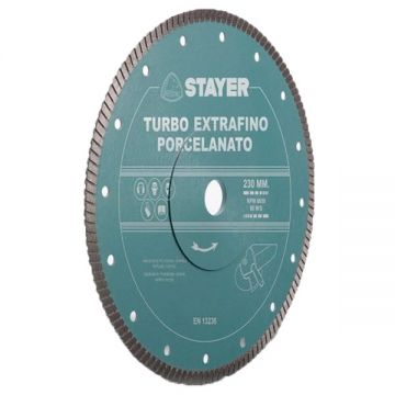 Stayer PORCELANICO TURBO EXTRAFINO PLATINUM - Disc diamantat de taiere continuu 115x22.2x- mm taiere uscata