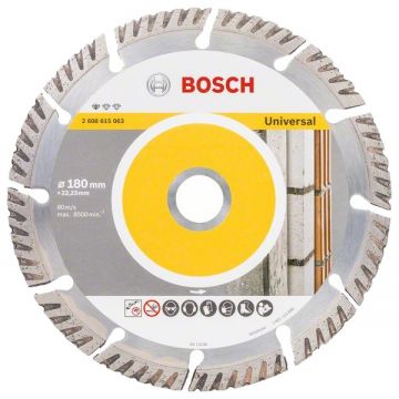 Bosch Standard for Universal - Disc diamantat de taiere segmentat 180x22.2x2.4 mm taiere uscata