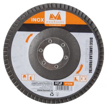 Evotools 675355 - Disc lamelar profil drept 115x22.2 mm granulatie 40