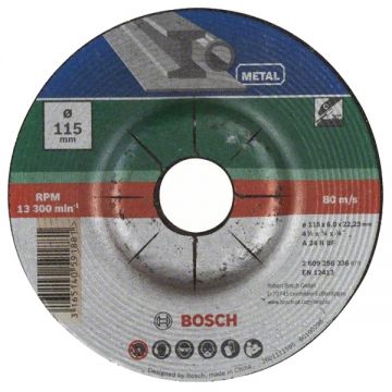 Bosch A 24 P BF - Disc polizare metal 115x22.2x6 mm