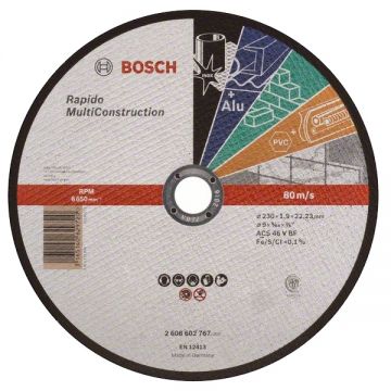 Bosch ACS 46 V BF - Disc taiere multimaterial 230x22.2x1.9 mm 1 buc