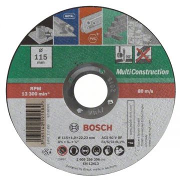 Bosch ACS 60 V BF - Disc taiere multimaterial 115x22.2x1 mm 1 buc