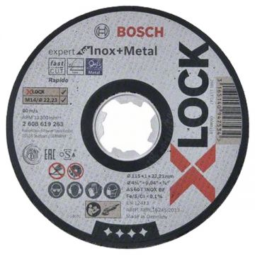 Bosch Expert for Inox+Metal - Disc taiere inox si metal 115x22.2x1 mm 1 buc