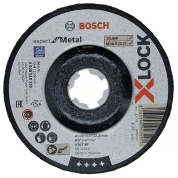 Bosch Expert for Metal - Disc polizare metal 125x22.2x6 mm