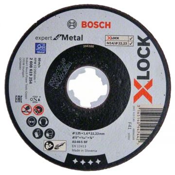 Bosch Expert for Metal - Disc taiere metal 125x22.2x1.6 mm 1 buc