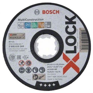 Bosch Multi Material - Disc taiere multimaterial 115x22.2x1 mm 1 buc