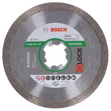 Bosch  Standard for Ceramic - Disc diamantat de taiere continuu 115x22.2x1.6 mm taiere uscata