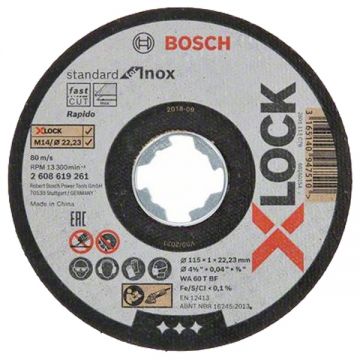 Bosch Standard for Inox - Disc taiere inox 115x22.2x1 mm 1 buc