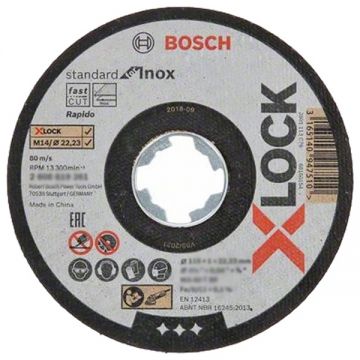 Bosch Standard for Inox - Set discuri taiere inox 115x22.2x1 mm 10 bucati