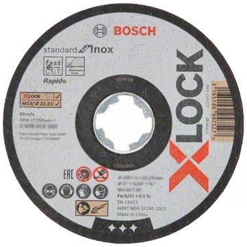 Bosch Standard for Inox - Set discuri taiere inox 125x22.2x1 mm 10 bucati