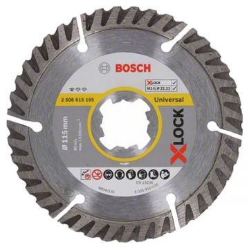 Bosch  Standard for Universal - Disc diamantat de taiere segmentat 115x22.2x2 mm taiere uscata