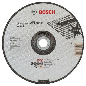 Bosch WA 36 R BF - Disc taiere inox 230x22.2x1.9 mm 1 buc