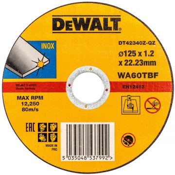 DeWalt A60TBF - Disc taiere inox 125x22.2x1.2 mm 1 buc