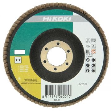 HiKOKI 4100121 - Disc lamelar profil convex 180x22.2 mm granulatie 40